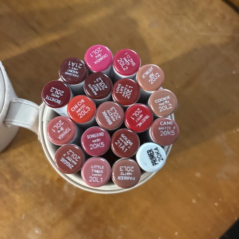 Colourpop Lippie Stix 19pc Stash Cup Value Set Matte & Creme Lipstick Set